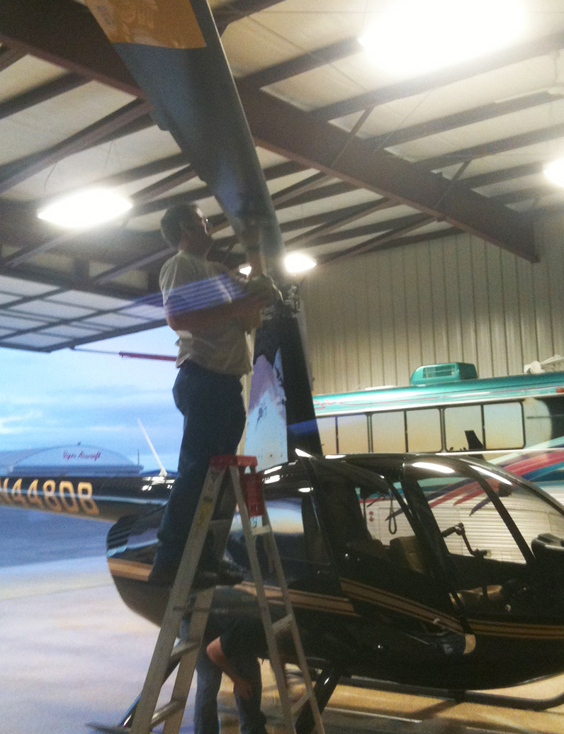 Helicopter getting detailed